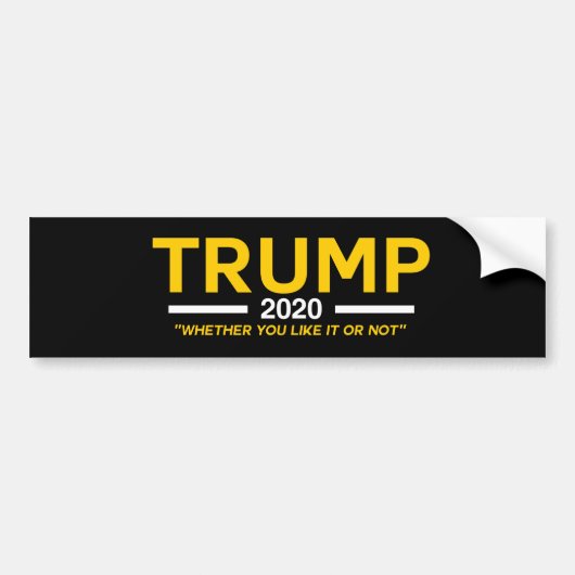 Trump 2020 Bumpersticker (Voorkant)