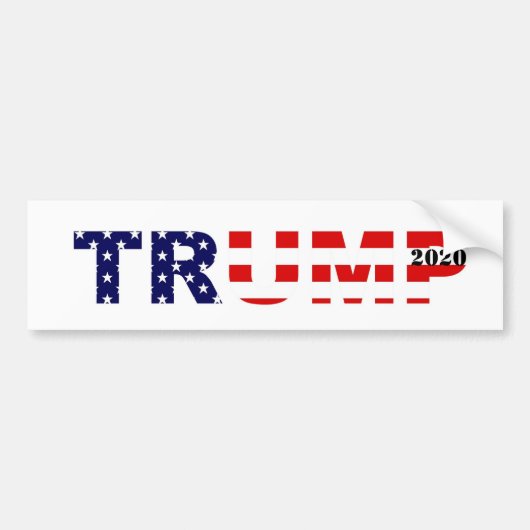 Trump 2020 Bumpersticker (Voorkant)
