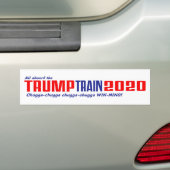 Trump 2020 Bumpersticker (Op auto)