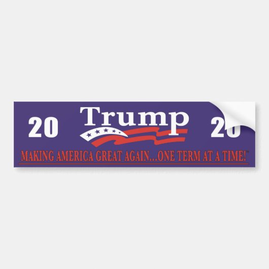 Trump 2020 Bumpersticker herverkiezing (Voorkant)