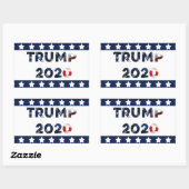 Trump 2020 Bumpersticker Rechthoekige Sticker (Vel)