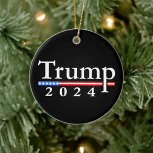 Trump 2020 Classic Black and Red Keramisch Ornament