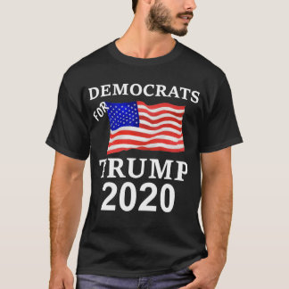 Trump 2020 Democraten voor Trump vlag T-shirt
