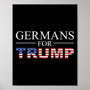 Trump 2020 - Duitsers Voor Trump - Verkiezingen 20 Poster