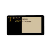 TRUMP 2020 ETIKET (Voorkant)
