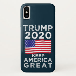Trump 2020 : Hou Amerika geweldig iPhone X Hoesje