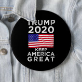 Trump 2020 : Hou Amerika geweldig Ronde Button 6,0 Cm (In situ)
