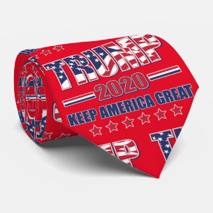 Trump 2020 Houd Amerika Groot Stropdas