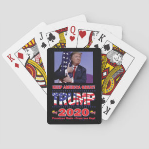 Trump 2020 Keep America Great America Pokerkaarten