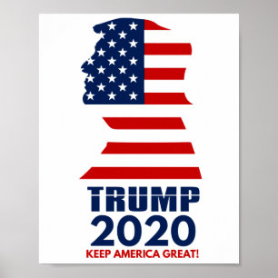 Trump 2020 Keep America Great America Poster