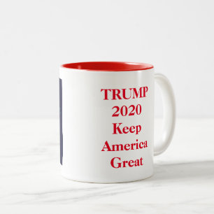 Trump 2020 Keep America Great America Tweekleurige Koffiemok