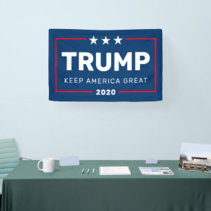 Trump 2020 Keep America Great Modern Box navy red Spandoek