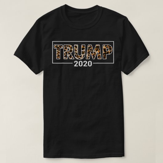 Trump 2020 Leopard Pattern T-shirt (Design voorkant)