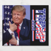 Trump 2020 - Maak Amerika geweldig Bier Etiket (Enkel label)