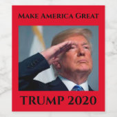 Trump 2020 maakt Amerika geweldig Wijn Etiket (Enkel label)