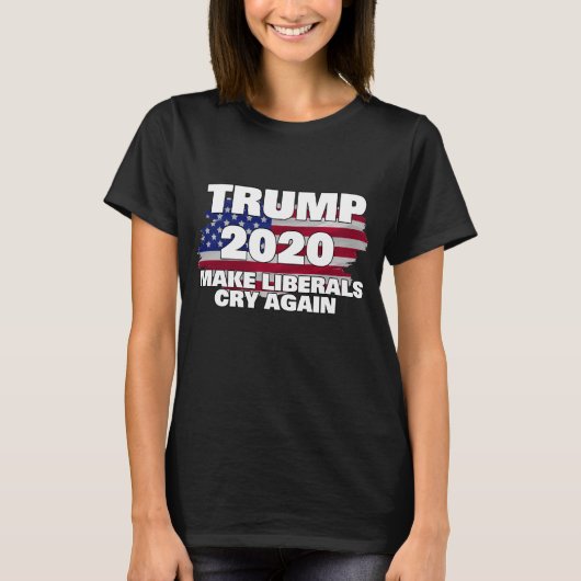 Trump 2020 maakt Liberals weer aan het roer T-shirt (Voorkant)