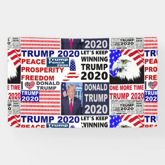 Trump 2020 Medley populair Spandoek (Horizontaal)