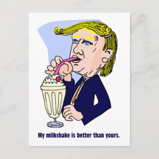Trump 2020 - Mijn milkshake is beter dan de jouwe Briefkaart