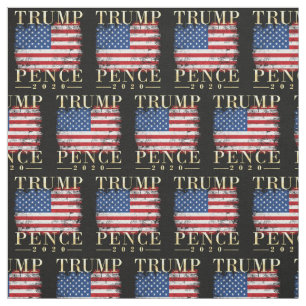 Trump 2020 - patroon met vlag Trump Pence Stof