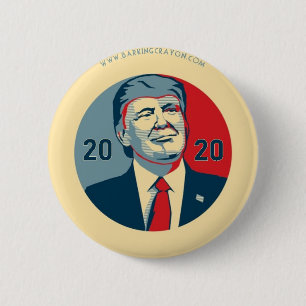Trump 2020 Poster Ronde Button 5,7 Cm