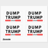 Trump 2020 rectangle autocollants (Feuille)