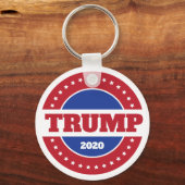 Trump 2020 Red White en Blue Sleutelhanger (Voorkant)