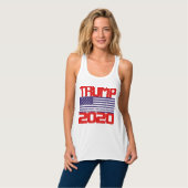 Trump 2020 Red White en Blue Tanktop (Volledige Voorkant)
