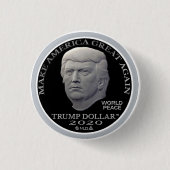 Trump 2020 ronde button 3,2 cm (Voorkant)