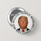Trump 2020 ronde button 5,7 cm (Voorkant /achterkant)