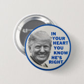 Trump 2020 ronde button 5,7 cm (Voorkant /achterkant)