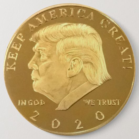 TRUMP 2020 RONDE BUTTON 6,0 CM (Voorkant)