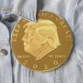 TRUMP 2020 RONDE BUTTON 6,0 CM (In situ)