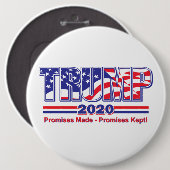 TRUMP 2020 RONDE BUTTON 6,0 CM (Voorkant /achterkant)