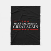 Trump 2020 Shirten Ltd - Make California Great Fleece Deken (Voorkant)