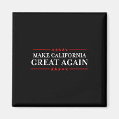 Trump 2020 Shirten Ltd - Make California Great Magneet (Voorkant)
