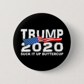 TRUMP 2020 slokt het op Buttercup Ronde Button 5,7 Cm