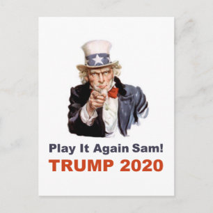 Trump 2020 Speel het opnieuw Sam populair Briefkaart