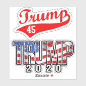 Trump 2020 Stickers Decals Auto Bumperstickers (Vel)