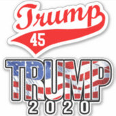 Trump 2020 Stickers Decals Auto Bumperstickers (Voorkant)