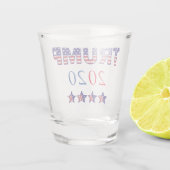 Trump 2020 USA Patriotic Shot Glas (Achterkant)