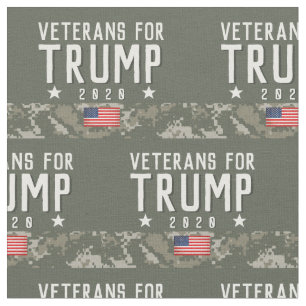 Trump 2020 Veteranen voor Trump Camo Stof