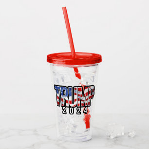 Trump 2020 Waving Flag Acryl Drinkbeker