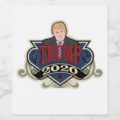 Trump 2020  wijn etiket (Enkel label)