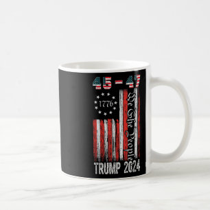 Trump 2024 45-47 Amerikaanse vlag Wij het volk Koffiemok