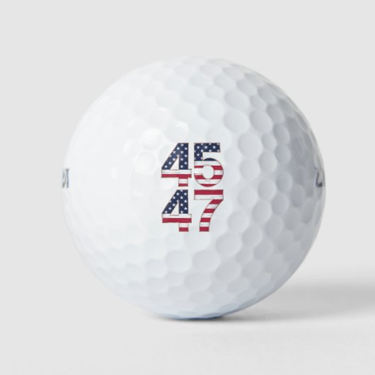 Trump 2024 45 47  golfballen (Voorkant)