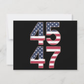 Trump 2024 45 47  kaart (Voorkant)