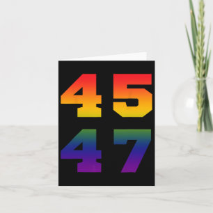 Trump 2024 45 47 LGBT Pride Vlag Regenboog 45 47 Kaart