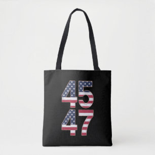 Trump 2024 45 47 Vintage Draagtas