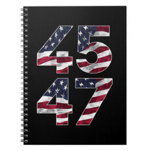 Trump 2024 45 47 Vintage VS Notitieboek