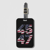 Trump 2024 45 47  VS Bagagelabel (Voorkant (verticaal))